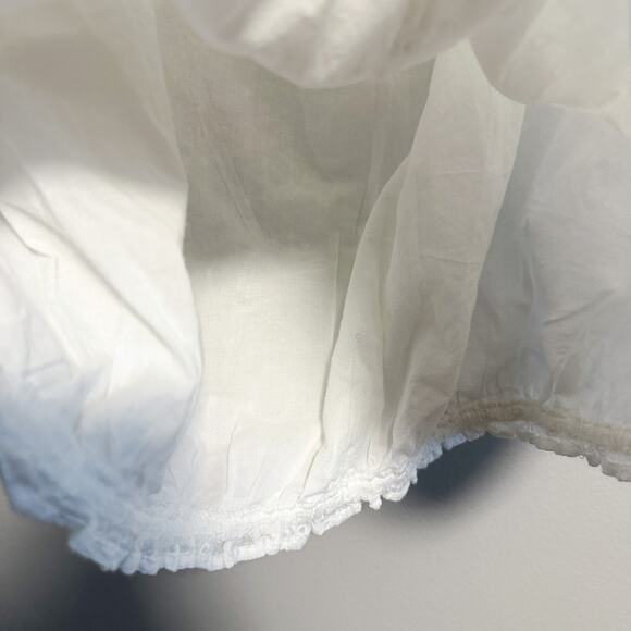 Lane Bryant White Eyelet Embroidered Short Sleeve Blouse Top NWT Size 14/16 - Picture 8 of 12